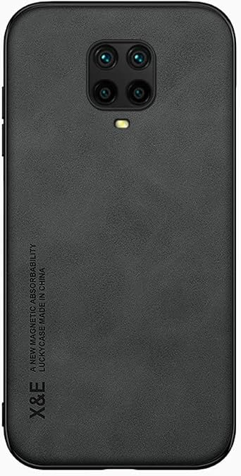 Kepuch Silklike Case for Redmi Note 9S/Pro/Pro Max,Poco M2 Pro - Black, Magnetic, Polyurethane + PC, Phone Case