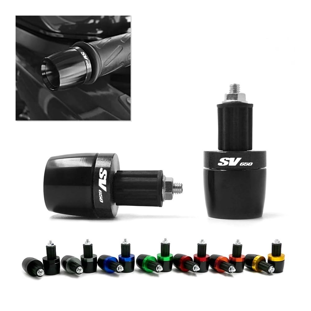 Universale Del Motociclo 7/8 "Manubrio Grip Ends Maniglia Bar Manopole Cap Tappi Terminali Slider Per Suz&uki SV650 SV 650 SV 650 S Tutto L'anno Caps Handlebar Slider