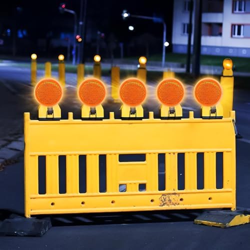 4 Pack Round Safety Reflectors, 35mm Adhesive Orange — 사진 7