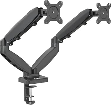 EXVEGA 15-32  LCD/LED Dual Monitor Holder Vesa Monitor Stand EX787 with Arm Shock Absorber