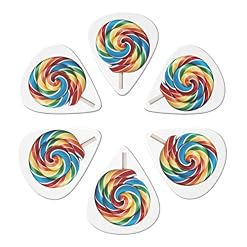 Lollipop Lot de 6 médiators pour guitare acoustique, guitare électrique, basse, ukulélé – fins, moyens et épais - Les Beatles, Paul McCartney, John Lennon, RIngo Starr, George Harrison Lollipop Lot de 6 médiators pour guitare acoustique, guitare électrique, basse, ukulélé - fins, moyens et épais – Image 4