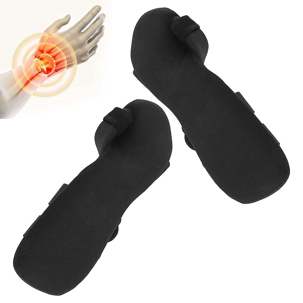 Muñequera Brace Compresión Recuperación Hand Brace Férula de Dedo Transpirable Ajustable Férula de túnel carpiano Desmontable para esguinces Fracturas Hemipléjico Antiespasmo Deportes (Color : Left)