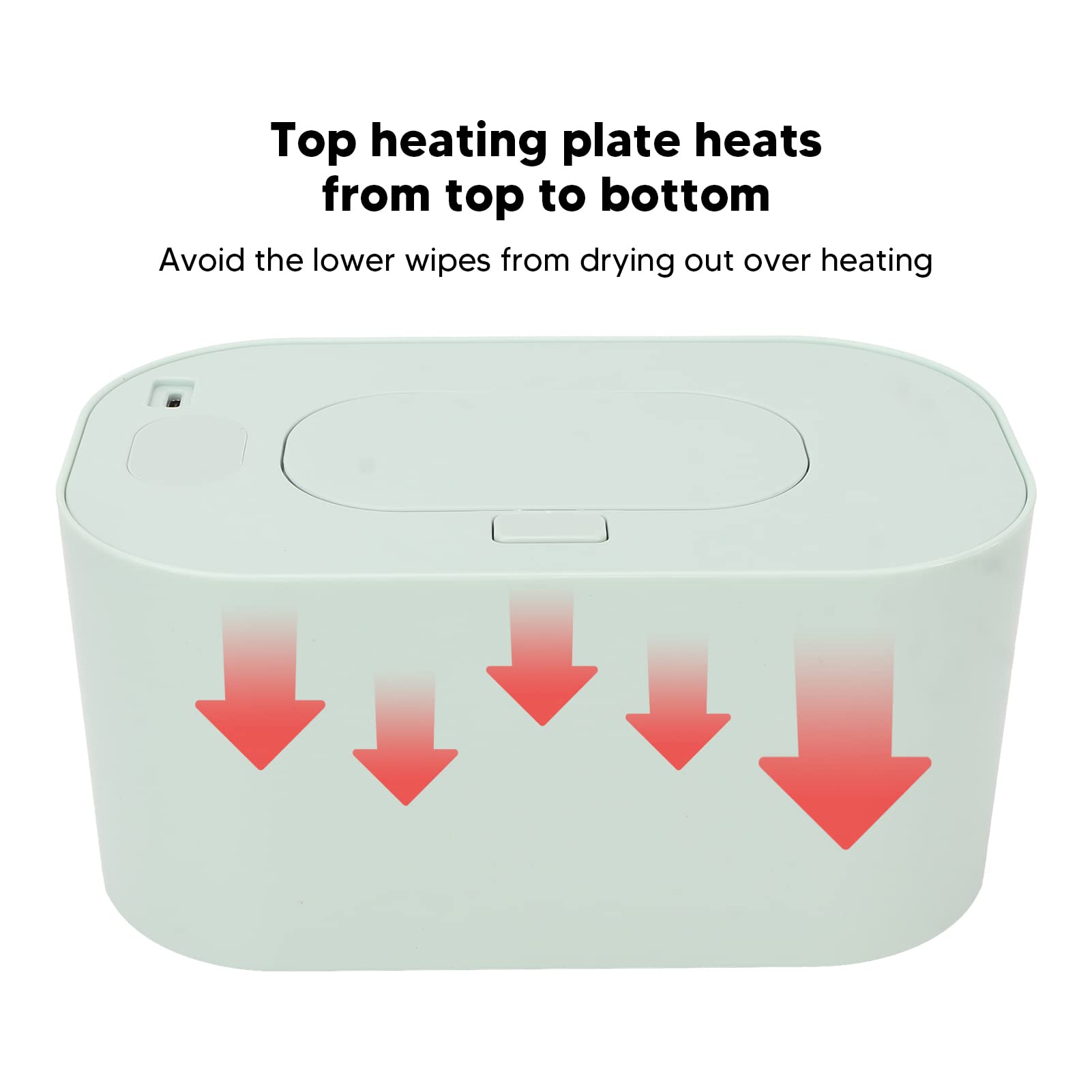 Calentador de Toallitas para Bebés,Temperatura del Termostato USB Toallita Portátil para Pañales Calentador de Toallitas Caja de Calefacción para Uso en el Hogar Y la Oficina Al Aire Libre