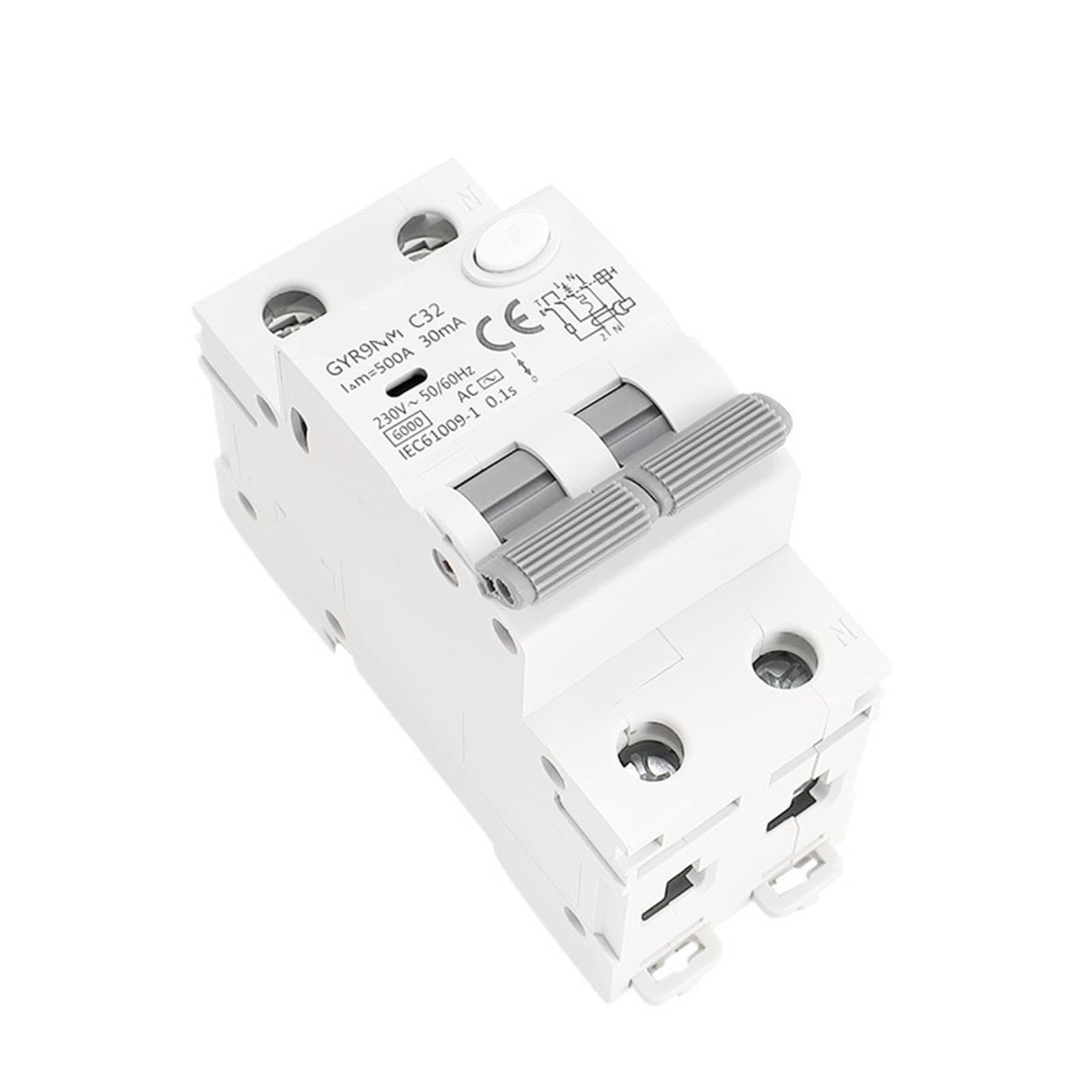 Disyuntor de corriente residual GYR9NM 230V RCBO 6KA MCB