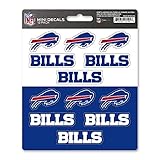 ProMark NFL Buffalo Bills DecalDecal Set Mini 12 Pack, Team Colors, One Size