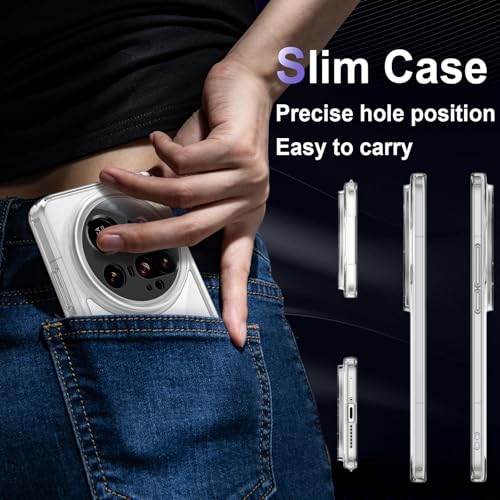 Image of Case for Xiaomi 15 Ultra 5G, Military Grade Drop Protection Phone Case, Yellowing Resistant, Anti-Scratch Hard PC Back, Shockproof Hard Ultra-Thin Protective Cover, Clear