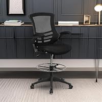 Flash Furniture Mesh Adjustable Ergonomic Drafting Chair, Black — image 6