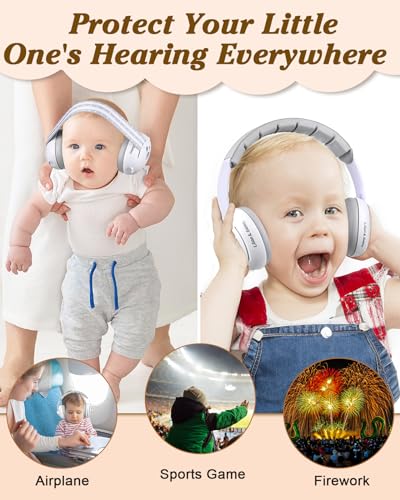 Lilian&Gema ABLGEF0101 2-In-1 Baby Ear Muffs Noise Protection thumb #2