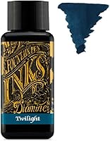 Vista 2 de Diamine - Tinta para pluma estilográfica de 1.0 fl oz - Rueda de color - 6 botellas - Roble otoñal, Syrah, Macassar, Earl Grey, Aurora Borealis