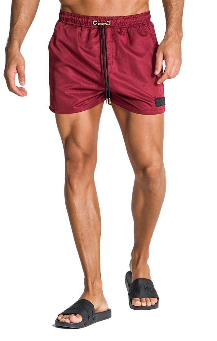 Swimshorts Gianni Kavanagh bordeaux séchage rapide, short de bain homme