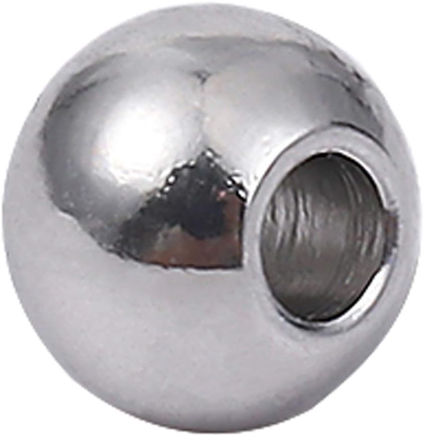 Stainless Steel Spacer Beads 3x2.5mm Round Loose Charm Caps Beads for DIY Jewelry Making 100pcs with 1mm Hole