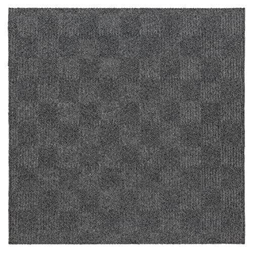 Mohawk Home Crochet Casual Geometric, Solid Graphite 2' x 2' Carpet
