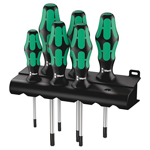 Wera 367/6 Schraubendrehersatz Kraftform Plus TORX® + Rack, 6-teilig, 05028062001