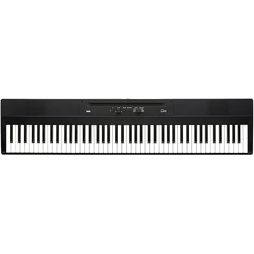 Korg Liano Portable 88-key Digital Piano w/ Semi-Weighted Keys, Bass Reflex Speakers and includes a Sustain Pedal & Power Adapter - Black
