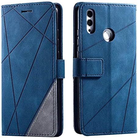 Huawei P Smart 2019 / Huawei Honor 10 Lite Case, SONWO Premium Leather Flip Wallet Case Magnetic Closure Card Slots Kickstand Phone Case for Huawei P Smart 2019 / Huawei Honor 10 Lite, Blue