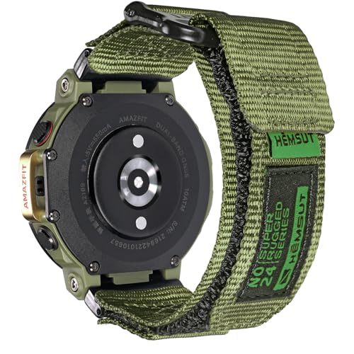 Image of torbollo Watch Straps Compatible with Amazfit T-Rex /T-Rex 2 /T-Rex Pro /T-Rex Ultra, Rugged Nylon Replacement Sports Watch Band with Woven Loop Design for Men