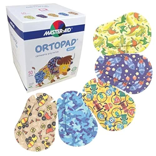 Ortopad® Bamboo Boys Eye Patches, 50/Box (Medium Size, 2-4 yrs) B...
