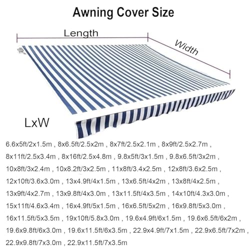 Bâche de rechange pour auvent blanc 2,4x3,4m en polyester imperméable - 8