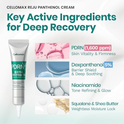 PDRN Cream with 5% Panthenol, Korean Moisturizer for Face, 0.51 fl oz — 사진 3