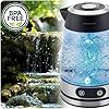 Berdsen Elektrischer Wasserkocher mit Temperaturregelung 40-100°C - Glas LED - Touch-Display - 2200 W - 1,8 l - Edelstahl - Silber-Schwarz #2