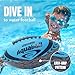 Activ Life Water Football for Pool, Beach, Outdoor, 9.5-inch Waterproof Pool Toys for Kids Aged 6-14, Heavy-Duty Water Ball, Double Lacing for Easy Grip, Lake Toys for Sports & Family Games - Blue