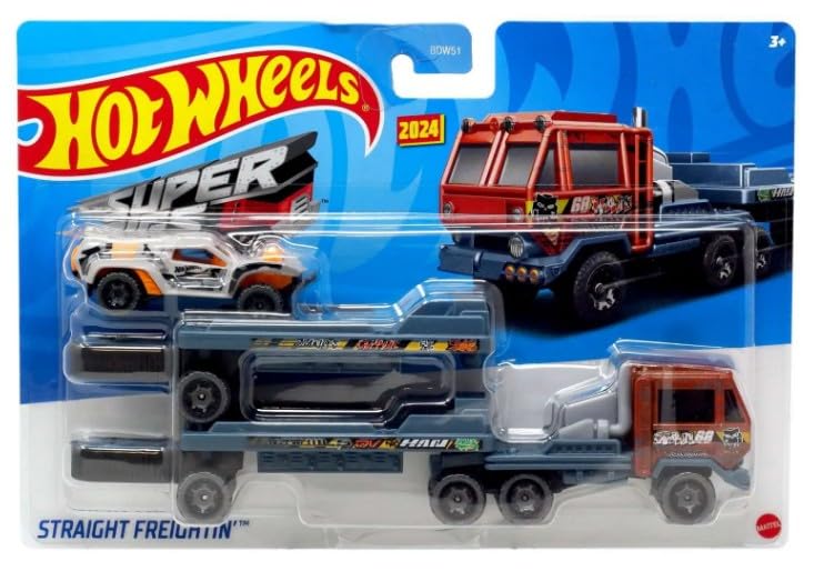 Camión transportador Hot Wheels 1:64 metal fundido miniatura 1