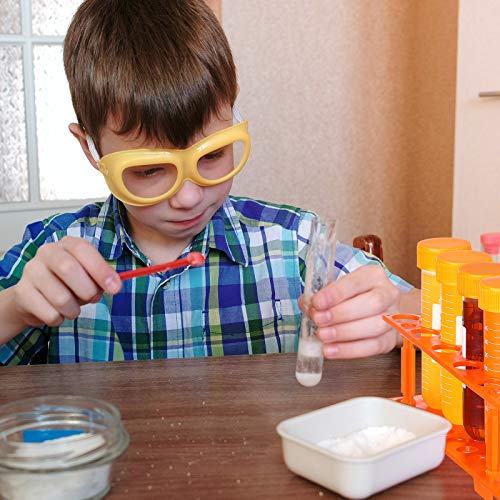 Weewooday 12 Pieces Jumbo Test Tubes With Stand Set, Primary Science Including 5 Pieces Jumbo Test Tubes, 6 Pieces Liquid Droppers Silicone And 1 Piece Storage Stand, Multi-Color, Ages 3 And Above #TOP5