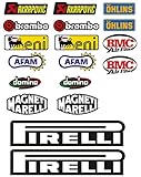  Kit de pegatinas, patrocinador técnico, para moto, 18 unidades - SBK, Honda, Yamaha, Ducati, Suzuki, BMW, Aprilia