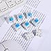 30 Pieces Blue Mechanical Keyboard Switches, 3 Pin Pre-Lubricated Clicky Key Switches, Dustproof and Waterproof Keyboard Accessories for Mechanical Gaming Keyboards