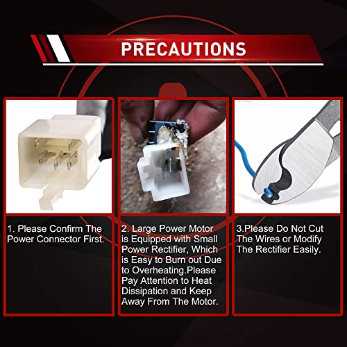 WOOSTAR 5 Draht 12V AC Spannungsregler Gleichrichter Ersatz für GY6 125ccm 150ccm ATV 4 Wheeler Quad Dirt Pitbike Go Kart Moped Roller