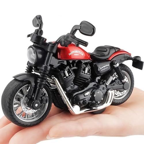 Image of Die-cast Alloy Motorbikes for Kids 1:14 Scale Alloy Model Bikes Pull Back Toys Suitable for 3+ Years Boys and Girls Multicolor (Pack of 1)【Colors as Per Stock】 (Motorbike 1:14)
