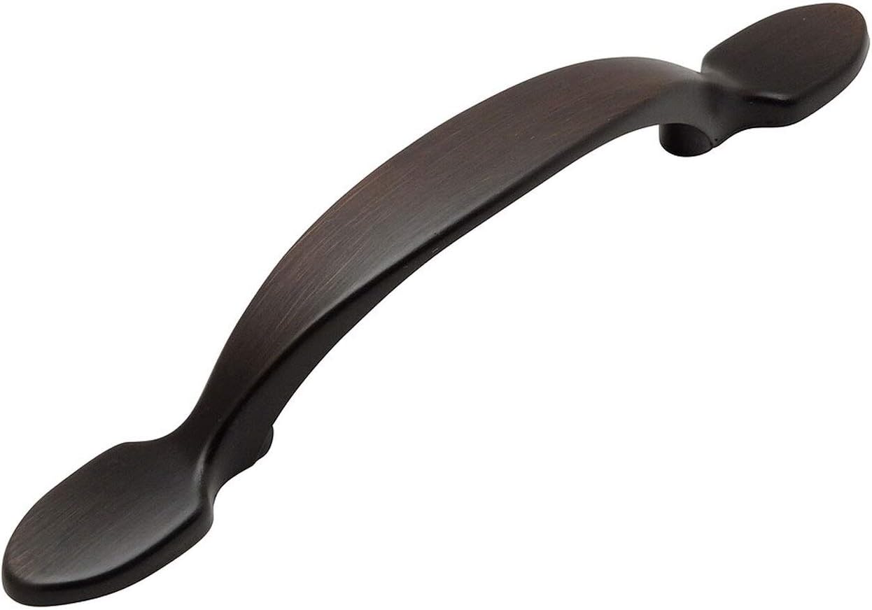 Cosmas 50 Pack 9502ORB Oil Rubbed Bronze Cabinet Hardware Footed Handle Pull - 3" Inch (76mm) Hole Centers