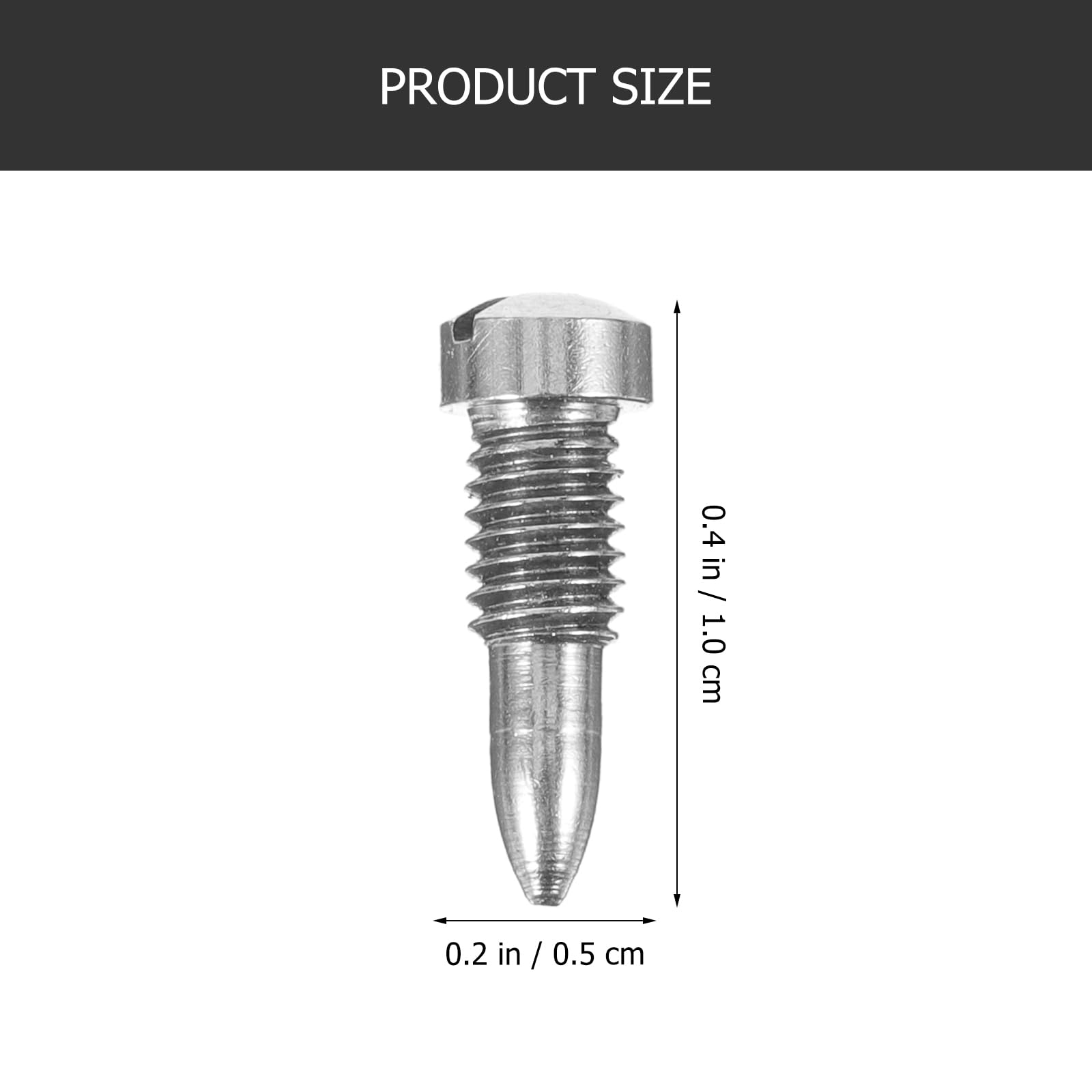 TOPPERFUN 5Pcs Bass Clarinet Screw Repair Kit, Saxophone Maintenance Parts Screws Tapered Nails, Metal Saxophone Accessories Tool Kit Tapered Nails Threaded Rod Set