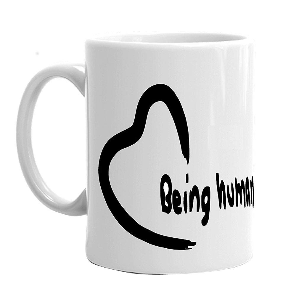 VOLTX DESIGN Mojolo Ceramic Coffee Mug - 1 Piece, White, 325 Ml (VTX-282)