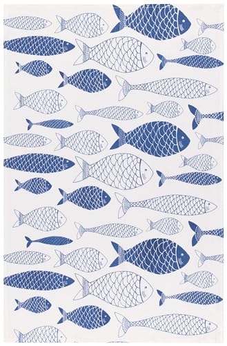 Image of Now Designs Floursack Dishtowels Set of 2 | Royal Blue Fish Market
