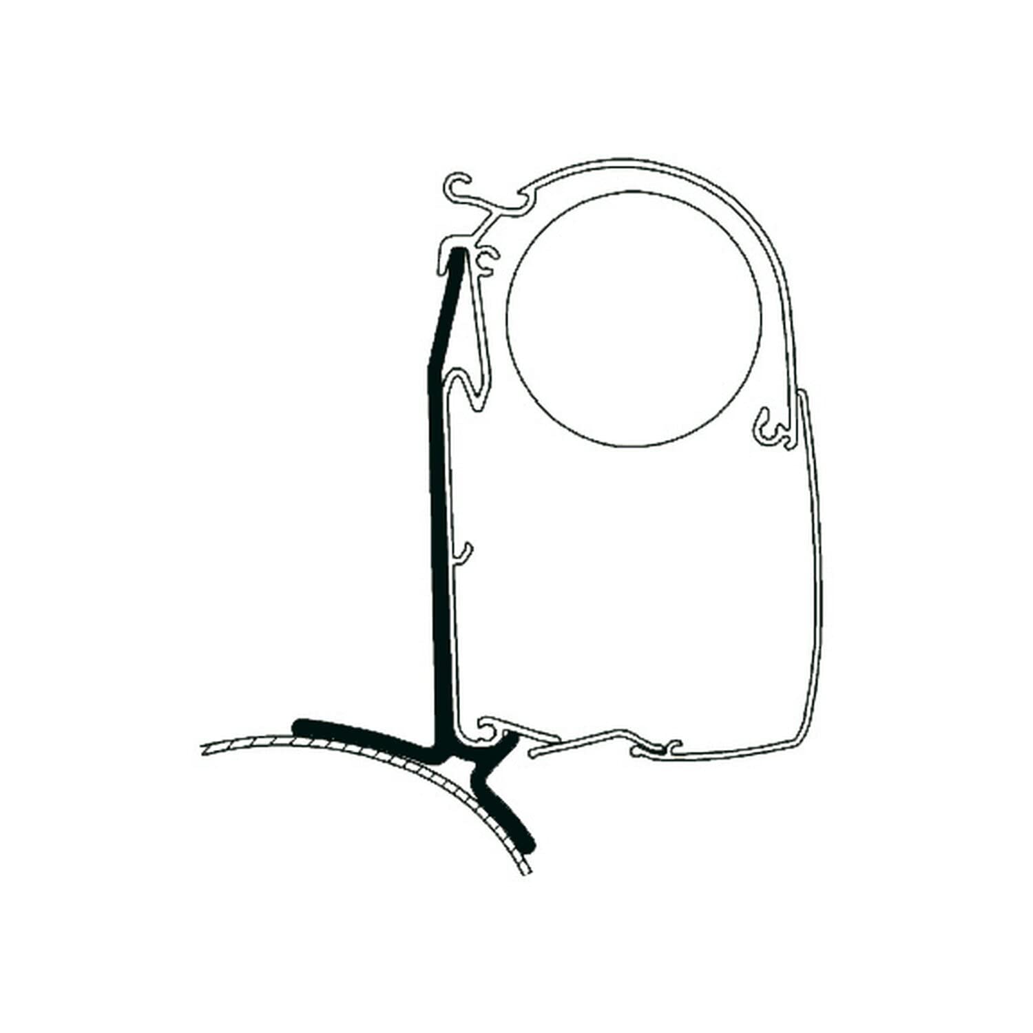 Thule - Adaptateur Trafic Vivaro pour Stores Omnistor 4900/5200 Thule