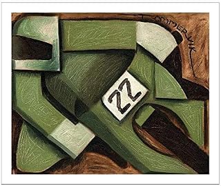 Vintage Motorcycle Racing Art Print - Sports Racing Motorcycles - Cubism Artwork - By Tommervik