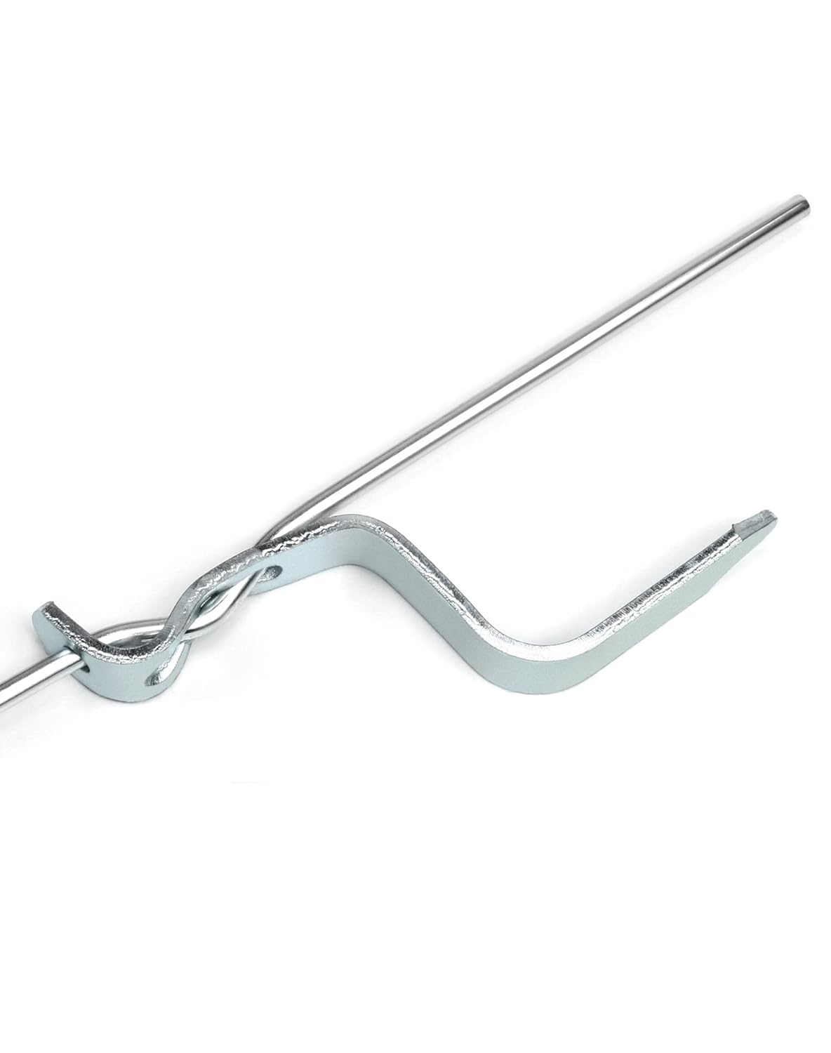 QWORK Electric Fence Post, 30 Pcs 41 Inch Stainless Steel Pigtail Step-in Posts for Electric Fences