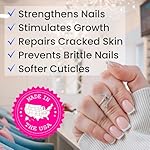 Moisturizing Cuticle & Nail Care Oil 2.3 Fl Oz - Vanilla Scented – Infused with Jojoba Oil, Aloe, Vitamin E – Nail & Cuticle Hydration, Repair, Moisturizer, Strengthener, Growth - Image 3