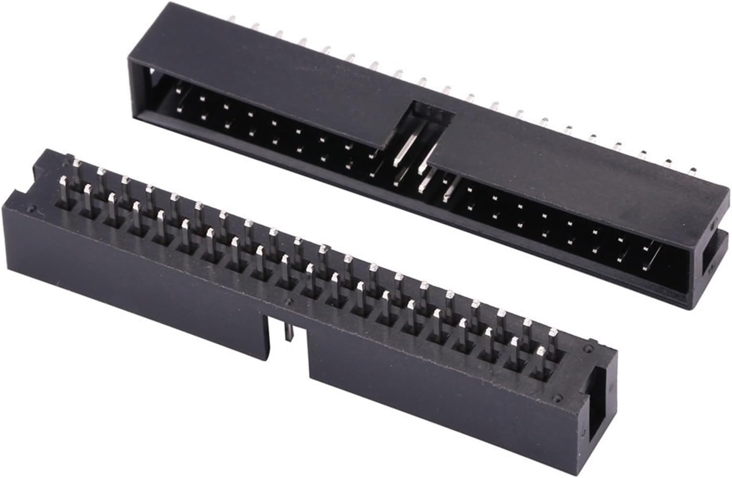 10PCS DC3 6P/8P/10P/14P/16P/20P/30P/34P/40P 2.54mm Socket Header Connector ISP Male Double-Spaced Straight Needle Curved Needle(Right Angle Type,10PCS DC3-30Pin)