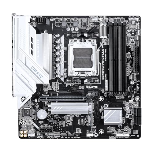 Image of GIGABYTE B840M GAMING PLUS WIFI6E AMD AM5 mATX Motherboard, Support Ryzen 9000 /8000 /7000 Series, 8+2+2 Power Phase, DDR5, 2x M.2, PCIe 4.0, USB-C 3.2 Gen 1, WiFi 6E, GbE LAN, EZ-Latch, 3-Year Warranty