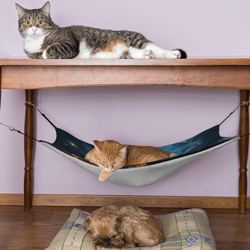 Hamac pour chat respirant à installer sous une chaise