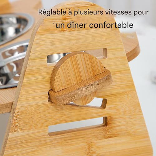 Accessoires surélevés pour animaux gamelles réglables chiens chiots et chats