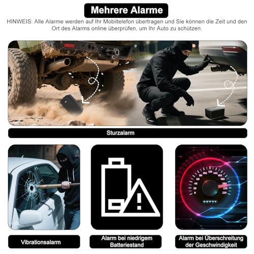 TKMARS 4G GPS Tracker Auto GPS Tracker Ohne ABO 20000mah,Standby-Zeit Von 240 Tagen mit Kostenloser App, Stark Magnetisch und Wasserdicht