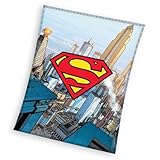 Carbotex Superman Kuscheldiecke Wohndecke Fleecedecke 130x170cm