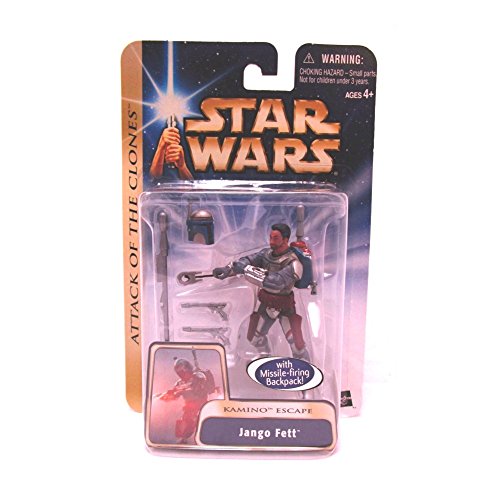 Figurine Star Wars Saga Jango Fett Kamino Escape version 2nd Card pour collectionneurs