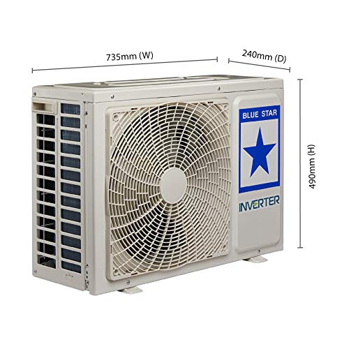 Image of Blue Star 1.0 Ton 3 Star Inverter Split AC (Copper, IC312MATU, Auto Adjustable, White)