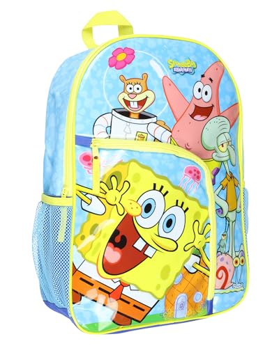 SpongeBob SquarePants And Friends School Dual Compartment Backpack For Daily Use