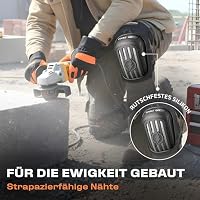 Thunderbolt Knieschoner für Männer, Bau-Knieschoner für die Arbeit für Männer und Frauen, mit Doppelgel, für Gartenarbeit, Bodenbeläge, Dacharbeiten, strapazierfähig, mit extra dickem Schaumstoff und – Ansicht 5