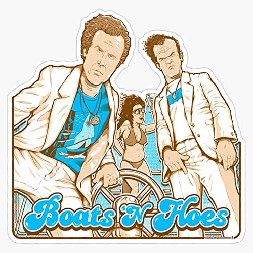 Prestige Worldwide Funny Cool Boats and Hoes Movie Quote Boats and Ho's Sticker Bumper Sticker Vinyl Decal 5